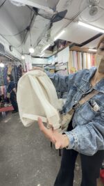 🇰🇷韓國手工製造 小清新<br>後背包‣白/奶茶：圖片 2