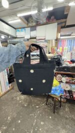 🇰🇷韓國手工製造 小清新<br>中提包‣花/微笑A/愛心/微笑B/蝴蝶結/雲朵/小雛菊/小熊：圖片 12