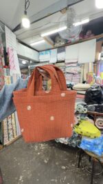 🇰🇷韓國手工製造 小清新<br>中提包‣花/微笑A/愛心/微笑B/蝴蝶結/雲朵/小雛菊/小熊：圖片 14
