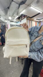 🇰🇷韓國手工製造 小清新<br>後背包‣白/奶茶